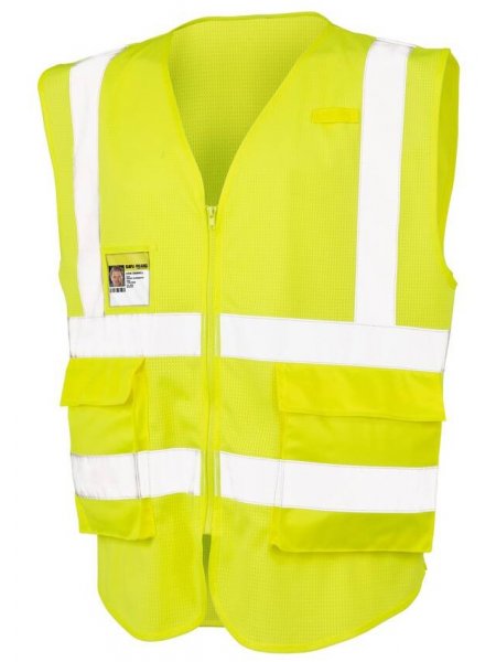 Gilet de sécurité personnalisable Fluorescent Yellow