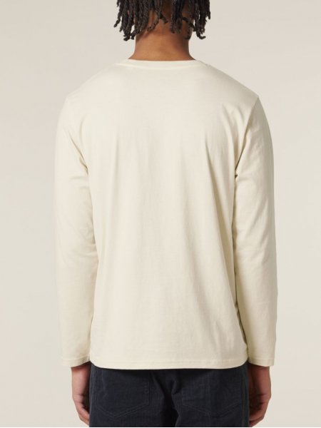 mannequin homme de dos portant le t-shirt Creator 2.0 Long Sleeve en natural raw