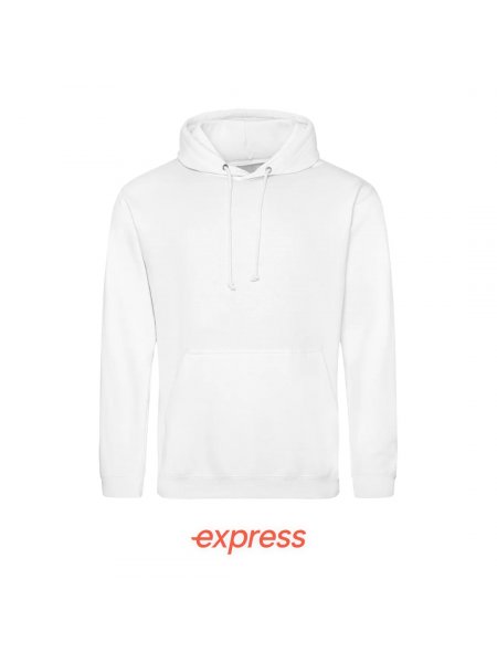 Sweat personnalisé à capuche Express White