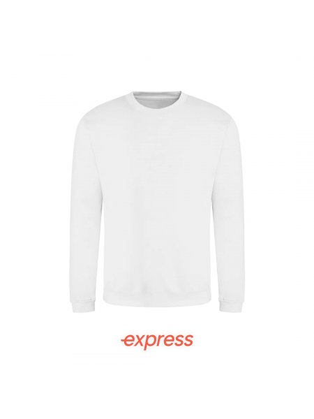 Sweat unisexe col rond Express White