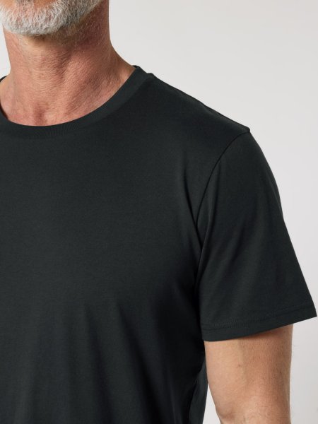 zoom sur le col du T-shirt Unisexe coton bio 10 km des Étoiles personnalisable zoom sur le col du T-shirt Unisexe coton bio 10 km des Étoiles personnalisable