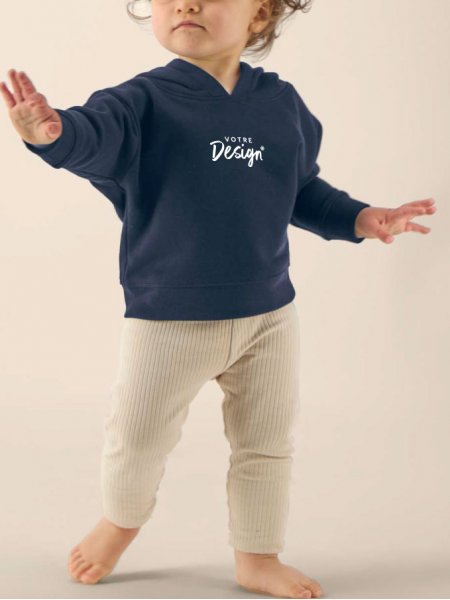 bébé portant le Sweat capuche bébé personnalisable - Baby Cruiser bébé portant le Sweat capuche bébé personnalisable - Baby Cruiser