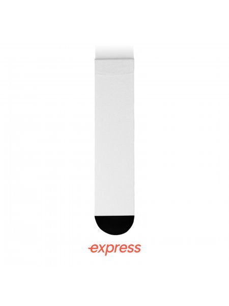 Chaussettes personnalisées express White/Black