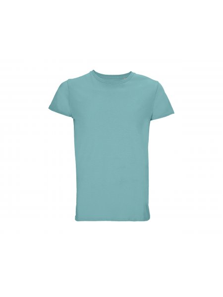 T-shirt en coton bio à personnaliser Bleu piscine