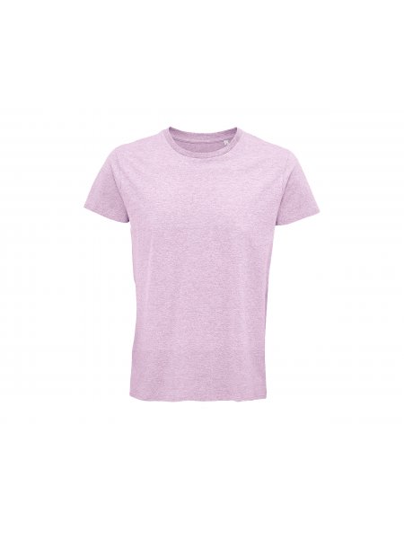T-shirt en coton bio à personnaliser Rose chiné