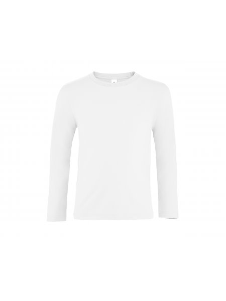 T-shirt enfant manches longues personnalisable Blanc
