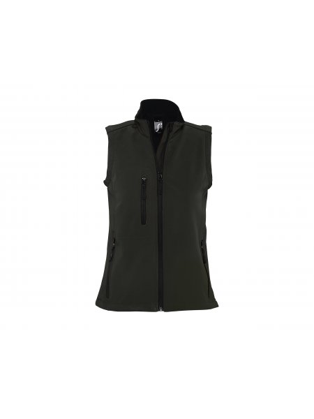 Softshell femme sans manches personnalisable Noir