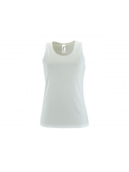 Débardeur sport femme personnalisable Blanc