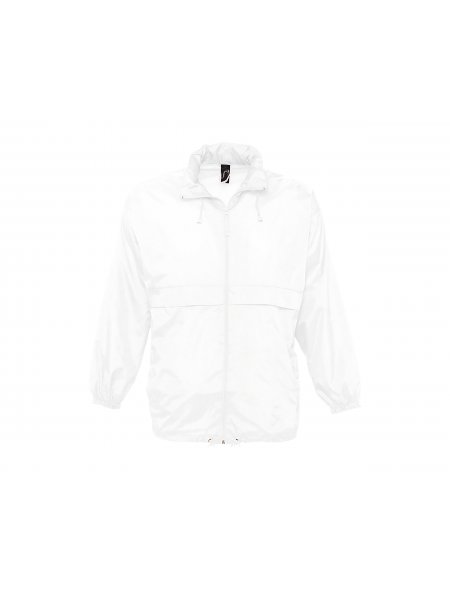 Coupe-vent running unisexe à personnaliser Blanc