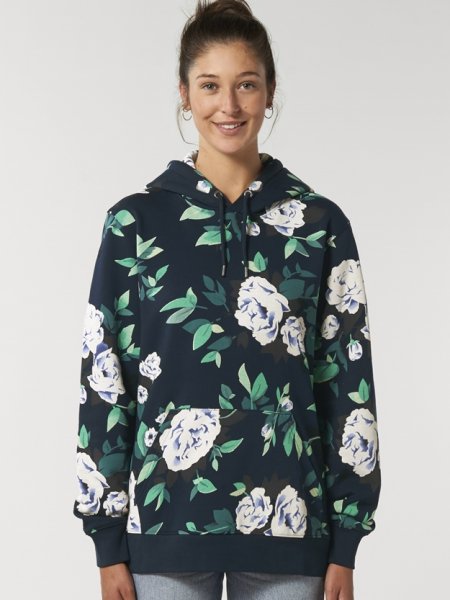 Sweat à capuche unisexe Cruiser en coton bio motif Floral Sweat à capuche unisexe Cruiser en coton bio motif Floral