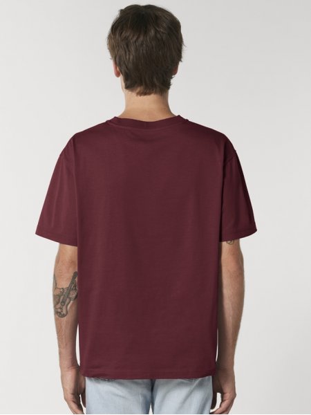 Dos du t-shirt large Fuser en coloris Burgundy