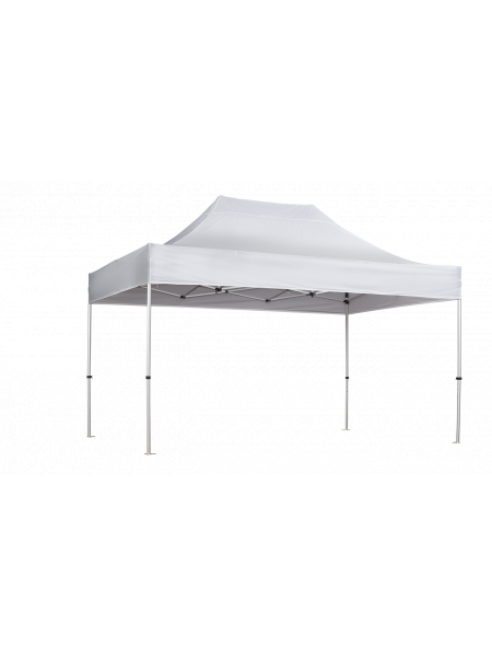 Tente barnum Pliante Premium 3x4,5 m personnalisable Blanc