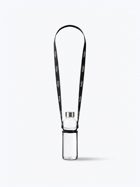 Tour de cou avec porte-gobelet en silicone personnalisable Tour de cou avec porte-gobelet en silicone personnalisable