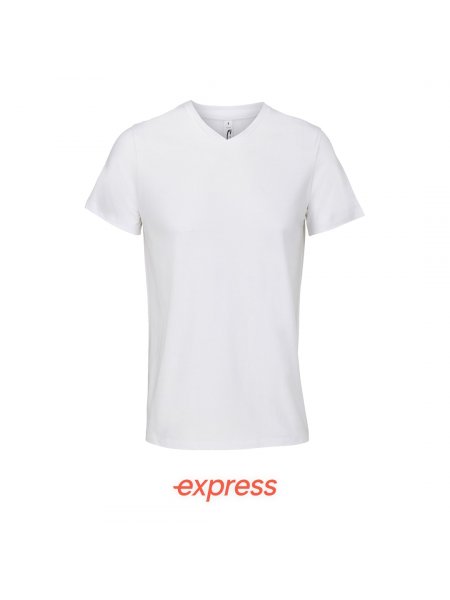 T-shirt homme col V Express White