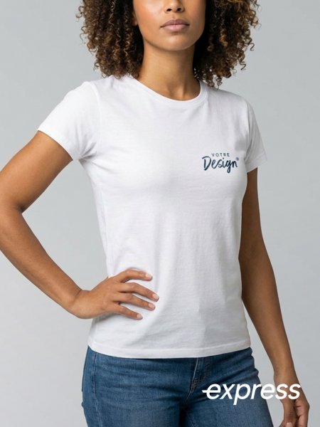 T-shirt pour femme à personnaliser en livraison express