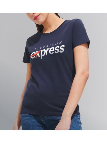 Le t-shirt pour femme à personnaliser en livraison express