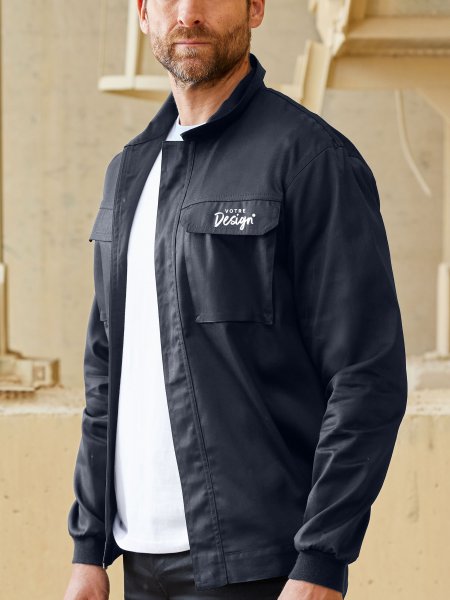 Mannequin homme portant le blouson personnalisable V1060