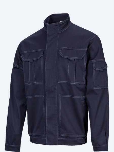 Blouson stretch multipoches V6002S navy à personnaliser pour les professionnels Blouson stretch multipoches V6002S navy à personnaliser pour les professionnels