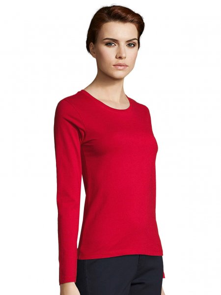 T-shirt manches longues pour femme Imperial LSL en coloris rouge