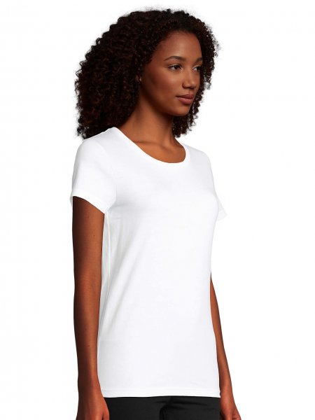 T-shirt pour femme Lola fabriqué en France en coloris Blanc