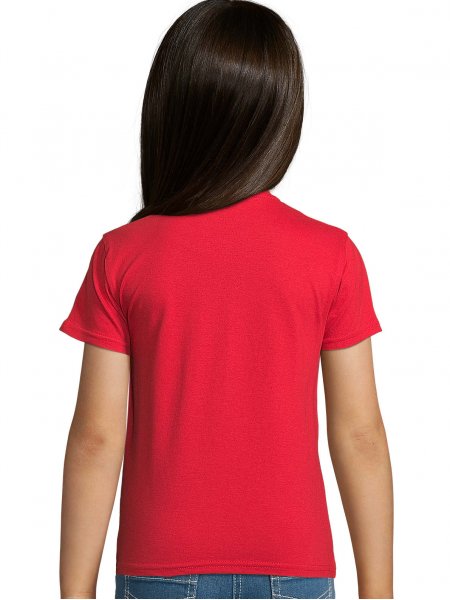 Dos du t-shirt enfant en coton bio Crusader Kids en coloris Rouge