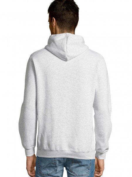 Dos du sweat à capuche Slam coloris blanc chiné Dos du sweat à capuche Slam coloris blanc chiné