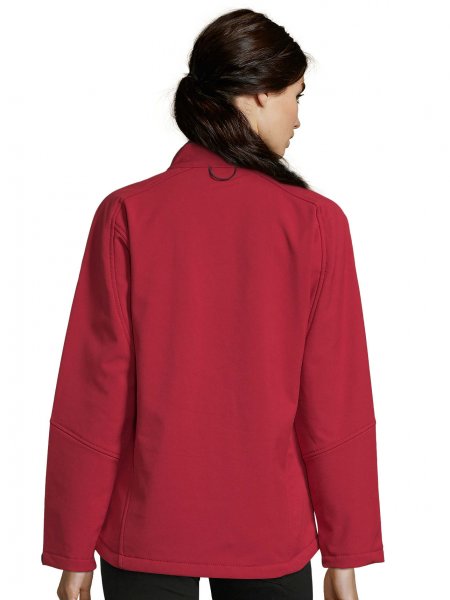 Dos de la veste softshell pour femme Roxy en coloris Rouge