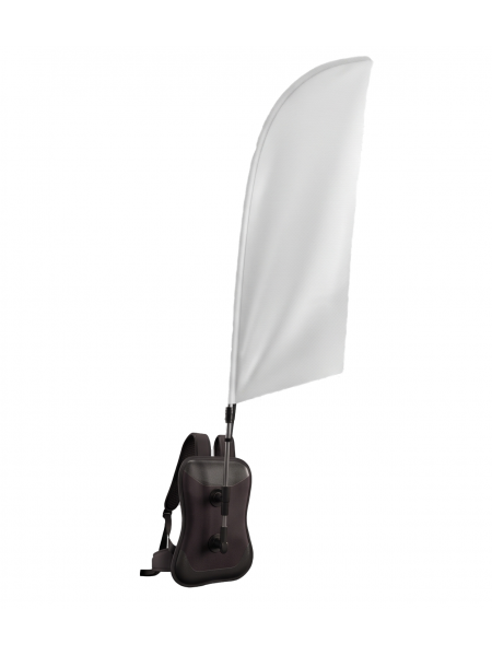 Oriflamme Publicitaire Voile Sac à Dos Personnalisé Blanc