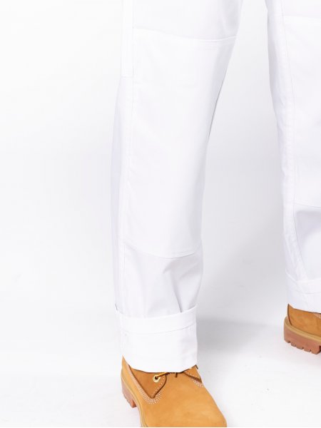 Renforts genoux sur la salopette WK829 en coloris White