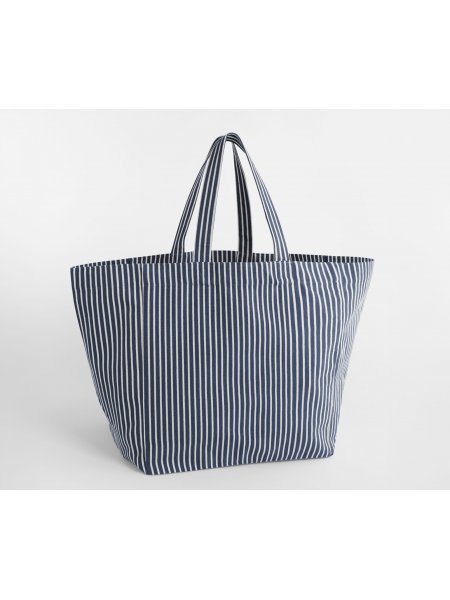Sac de plage oversize personnalisable Navy Stripe