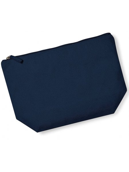 Pochette personnalisée en coton bio French Navy