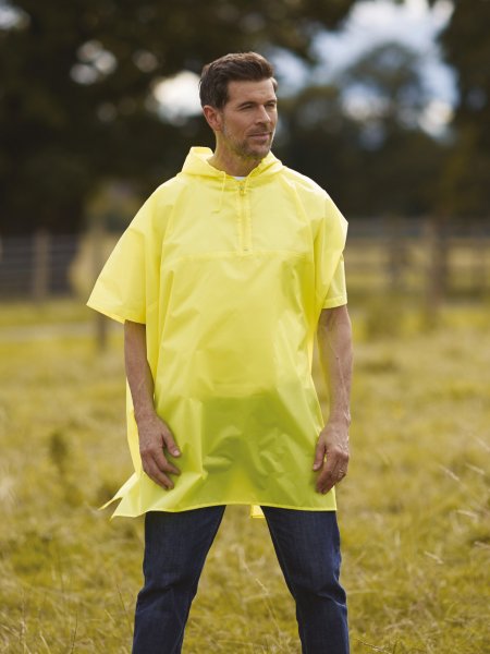 Poncho de pluie YK470 à personnaliser en coloris Yellow