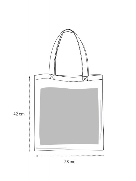 Tote bag pas cher personnalisable 04101 porté, autre vue