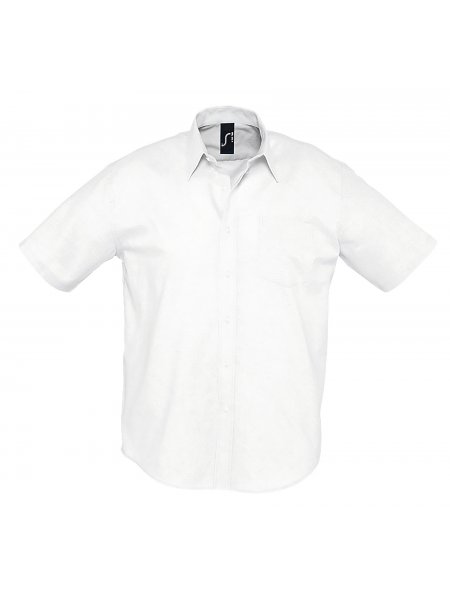 Chemise homme manches courtes personnalisée Blanc
