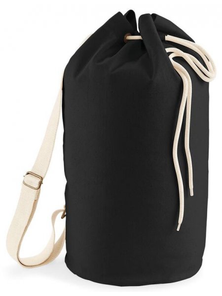 Sac matelot en coton bio à personnaliser Black