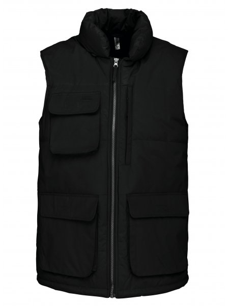 Bodywarmer matelassé multipoches Black