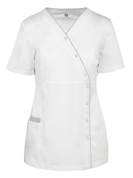 Blouse femme avec boutons-pression White