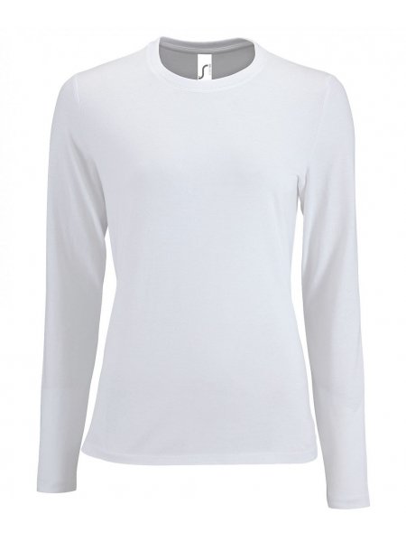 T-shirt manches longues femme personnalisé Blanc