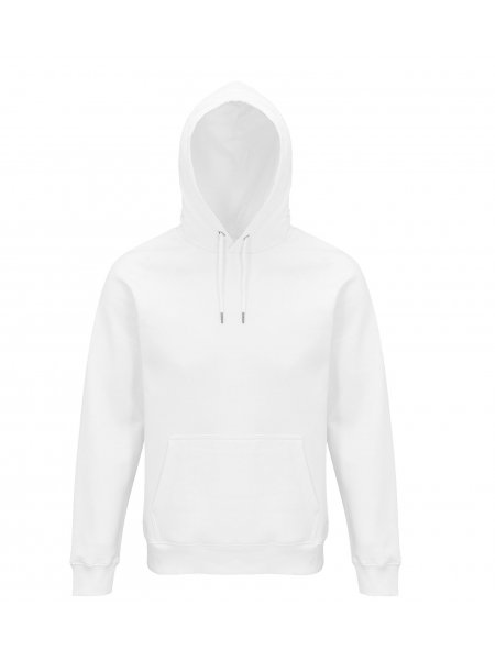 Sweat capuche personnalisé coton bio Blanc