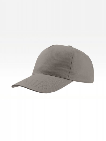 Casquette AT001 de trois quarts Casquette personnalisable AT001 grise, vue de trois quarts