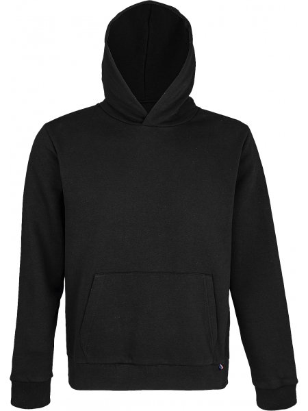 Sweat-shirt capuche fabriqué en France Noir profond