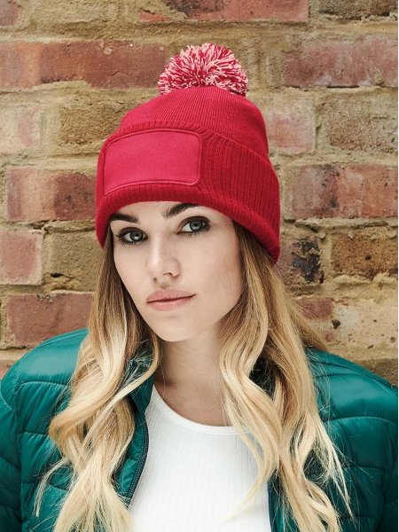 Bonnet Snowstar Patch en coloris Classic red / Off white Bonnet Snowstar Patch en coloris Classic red / Off white