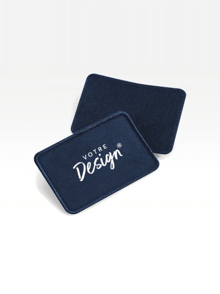 Exemple de marquage personnalisé sur le patch amovible en coton B600 Exemple de marquage personnalisé sur le patch amovible en coton B600
