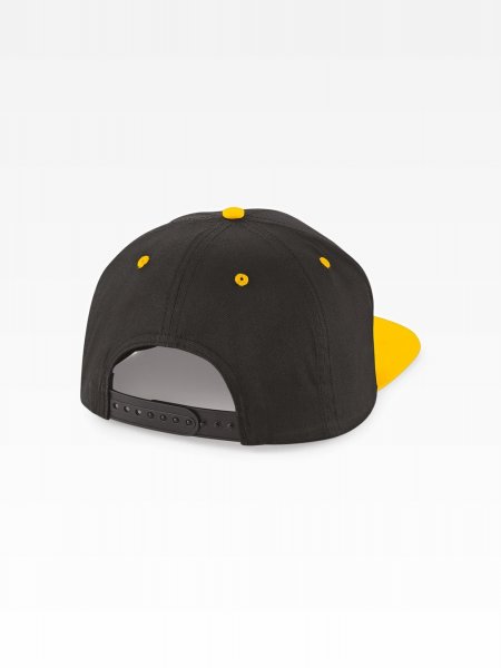 Casquette snapback contrastée B610C Yellow à personnaliser - vue de dos