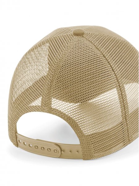 Vue arrière de la Casquette Filet Réglable à l'Arrière avec Patch Amovible personnalisable Vue arrière de la Casquette Filet Réglable à l'Arrière avec Patch Amovible personnalisable