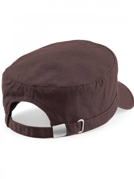 Vue arrière de la casquette BG034 en coloris Chocolate