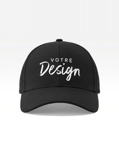 Exemple de marquage personnalisé sur la casquette Trucker perforée BF189R