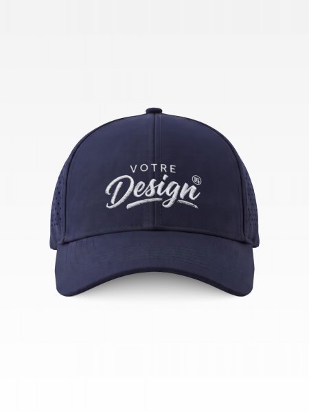 Exemple de marquage personnalisé sur la casquette Trucker perforée BF189R