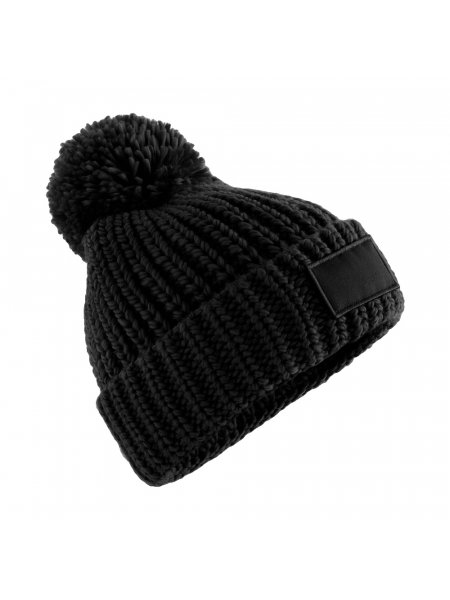 Bonnet Toasty Beanie Patch à personnaliser Black