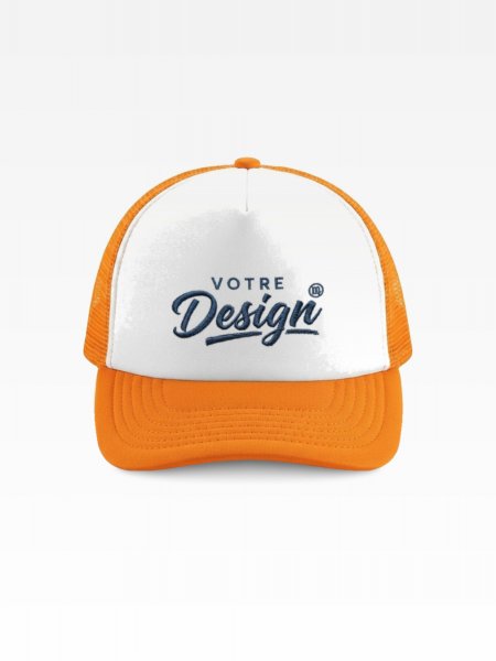 Exemple de marquage personnalisé sur la casquette trucker enfant BF64B